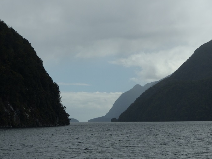 Looking west towards the mouth of Doubtful Sound, Nov 2015
